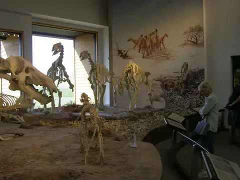 Inside Agate Fossil Beds Visitor Center