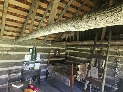Inside Daniel Boone Cabin