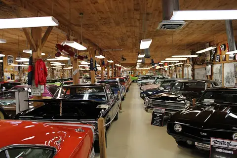 Inside Wheels of Yesteryear Vintage Auto Museum